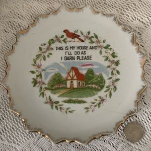 Sassy CottageCore Wall Hanging Plate